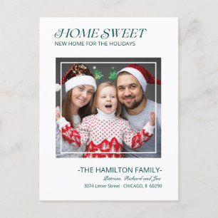 タイポグラフィクリスマスの動く告知の写真 シーズンポストカード