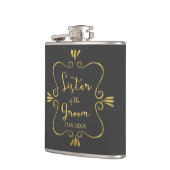 タイポグラフィシスター・オブ・ザ・グルーマーおもしろい フラスク (左)