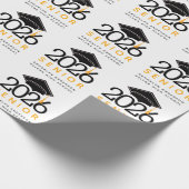 タイポグラフィシニア2021年卒業 ラッピングペーパー (角)