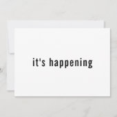 タイポグラフィシンプルが発生している日付を保存 セーブザデート (正面)