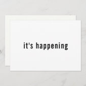 タイポグラフィシンプルが発生している日付を保存 セーブザデート (正面/裏面)