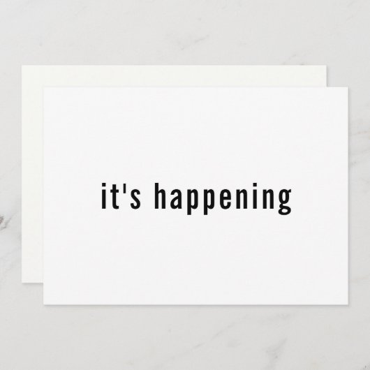 タイポグラフィシンプルが発生している日付を保存 セーブザデート (正面/裏面)