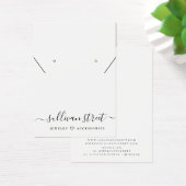 タイポグラフィシンプルイヤリングネックレスディスプレイカード (デスク)