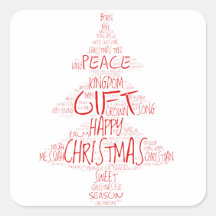 タイポグラフィシンプルクリスマスツリー