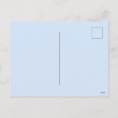 タイポグラフィシンプルグリーンツリーズのクリスマス シーズンポストカード (裏面)