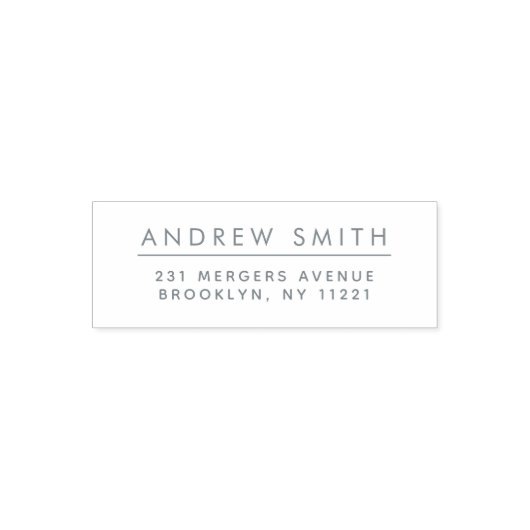 タイポグラフィシンプルファミリ名差出人住所 セルフインキングスタンプ (デザイン)