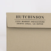 タイポグラフィシンプルファミリ名差出人住所 ラバースタンプ