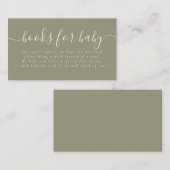 タイポグラフィシンプルベビーシャワー聖書依頼 エンクロージャーカード (正面/裏面)