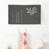 タイポグラフィシンプルリハーサルディナーウェルカム 横断幕 (インサイチュ)