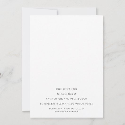 タイポグラフィシンプル写真の保存日付 (裏面)