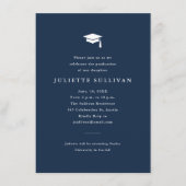 タイポグラフィシンプル卒業式囲いカード エンクロージャーカード (正面)