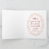 タイポグラフィシンプル可愛モダンエレガントい母の日 カード (内部)