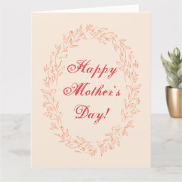 タイポグラフィシンプル可愛モダンエレガントい母の日 カード