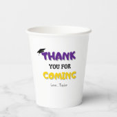 タイポグラフィシンプル引用文卒業生 紙コップ (裏面)