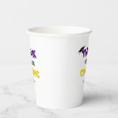 タイポグラフィシンプル引用文卒業生 紙コップ (右)