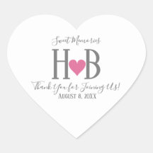 タイポグラフィスウィートメモリーズ結婚式の引き出物シール