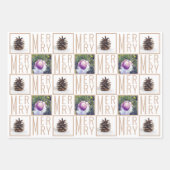 タイポグラフィスクエアフォトニュートラルカラー ラッピングペーパーシート (正面3)