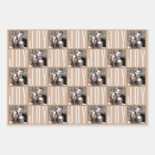 タイポグラフィスクエアフォトニュートラルカラー ラッピングペーパーシート (正面2)