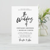 タイポグラフィスクリプトブラシストローク 招待状 (スタンド正面)