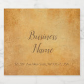 タイポグラフィスクリプト古い紙ルックトレンディーテンプレート ビールラベル (シングルラベル)