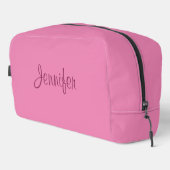 タイポグラフィスクリプト名ピンクテンプレートかわいい ドップキット (右コーナー)