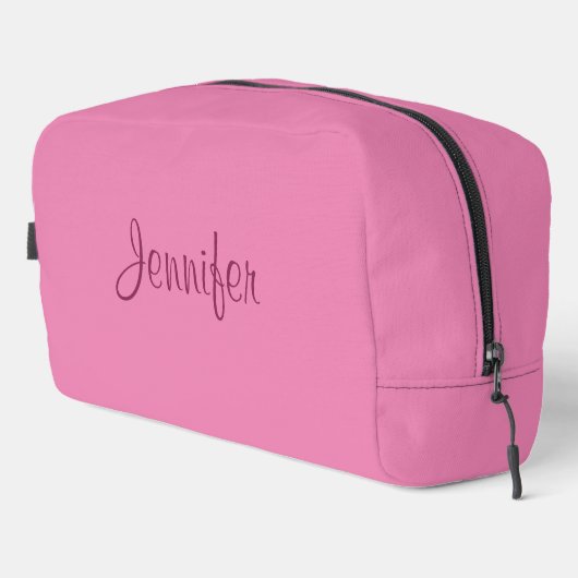 タイポグラフィスクリプト名ピンクテンプレートかわいい ドップキット (右コーナー)