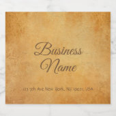 タイポグラフィスクリプト旧スタイル紙ルックテンプレート ビールラベル (シングルラベル)