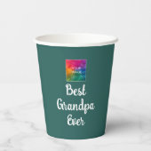 タイポグラフィスクリプト最高のテンプレートグランドパエバー 紙コップ (裏面)