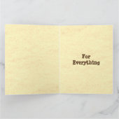 タイポグラフィスタイリッシュスタイルありがとう父の日 カード (内部)