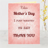 タイポグラフィスタイリッシュスタイル母の日ありがとう カード (黄色い花)