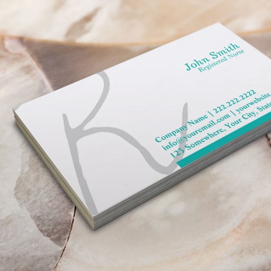 タイポグラフィスタイリッシュナース名刺 名刺