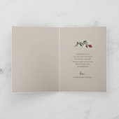 タイポグラフィスタイリッシュメリークリスマスフォト シーズンカード (内部)