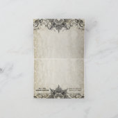 タイポグラフィスタイルエングラバーフォントスワールフローリズ サンキューカード (内部)