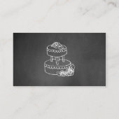 タイポグラフィチョークボード結婚式レセプションカード エンクロージャーカード (裏面)