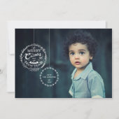 タイポグラフィックのクリスマス装飾 シーズンカード (正面)