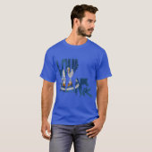 タイポグラフィックマップフラグ Tシャツ (正面フル)