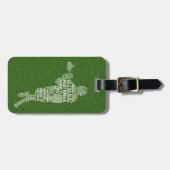 タイポグラフィックラクロスカスタムプレイヤーの荷物タグ ラゲッジタグ (正面横)