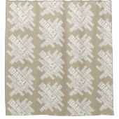 タイポグラフィック動揺してダンス(Typographic Dance)シャワーカーテン シャワーカーテン (正面)