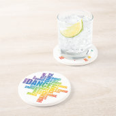 タイポグラフィック・ダンス（スペクトル）コースター コースター (側面)