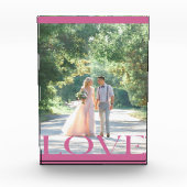 タイポグラフィックLOVEフレームデザイン フォトブロック (正面)