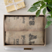 タイポグラフィティッシュペーパーデコパージ家具 薄葉紙 (ギフト)