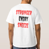 タイポグラフィデザインすべてのクズを強くする Tシャツ (裏面)