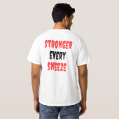 タイポグラフィデザインすべてのクズを強くする Tシャツ (裏面フル)