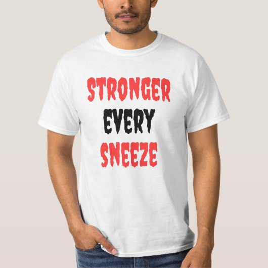 タイポグラフィデザインすべてのクズを強くする Tシャツ (正面)