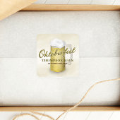 タイポグラフィトレンディースクリプトオクトーバーフェストビール スクエアシール