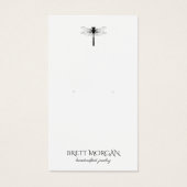 タイポグラフィトンボ耳鳴りジュエリー表示カード (正面)