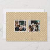 タイポグラフィハッピーハヌカー家族の写真パーソナライズ シーズンカード (裏面)