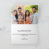 タイポグラフィバイブル聖句フォトコラージュ母の日 カード (内部)