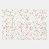 タイポグラフィパステルホリデーラッピング紙 ラッピングペーパーシート (正面2)