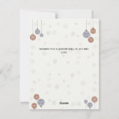 タイポグラフィパーソナライズされたのメリークリスマスカード シーズンカード (裏面)